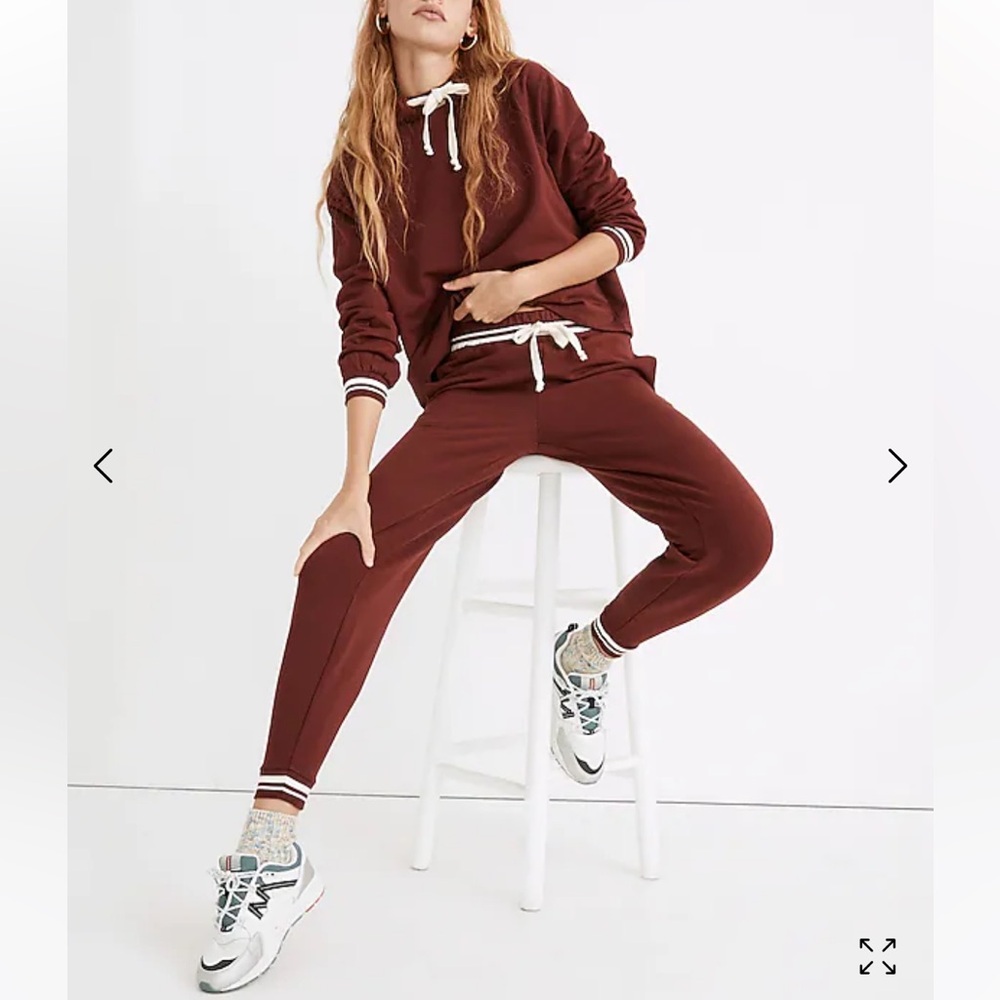 MWL Superbrushed Easygoing Sweatpants: Striped Trim Edition